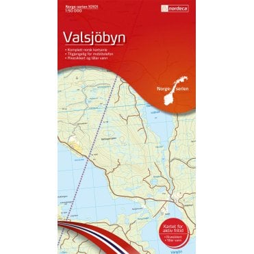 10101: Valsjobyn Norge-serien 1:50 000