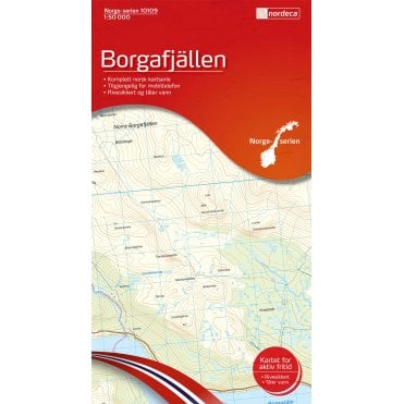 10109: Borgarfjallen Norge-serien 1:50 000