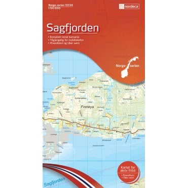 10134: Sagfjorden Norge-serien 1:50 000