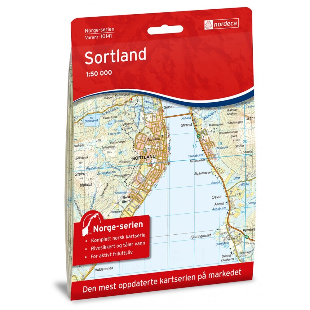 Sortland - Nordeca 50k Hiking Map 10141 | Nordeca Norge-Serien