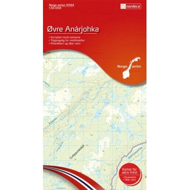 10164: Ovre Anarjohka Norge-serien 1:50 000