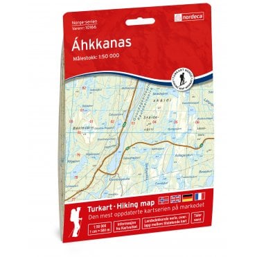 10166: Ahkkanas Norge-serien 1:50 000