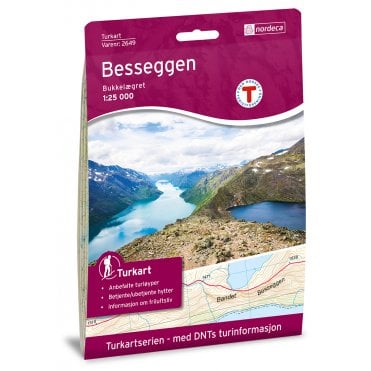 Besseggen Bukkelaegret Tourist Map: 2649