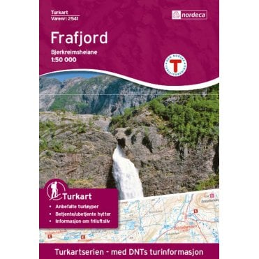 Frafjord-og Bjerkreimsheiane Tourist Map: 2541