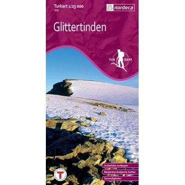 Glittertinden Tourist Map: 2757