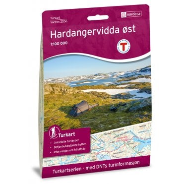 Hardangervidda East Tourist Map:2556