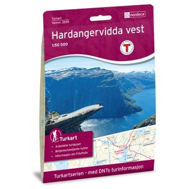 Hardangervidda Vest Tourist Map: 2659