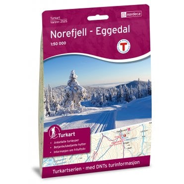 Norefjell-Eggedalsfjella Tourist Map: 2525