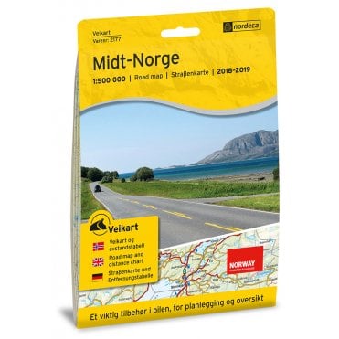 Norway Central Road Map 2177
