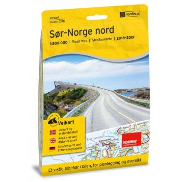 Norway Southern Road Map North 2176