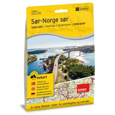 Norway Southern Road Map South 2175