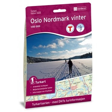 Oslo Nordmark Tourist Map: 2425 Winter