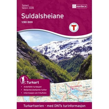Suldalsheiene Tourist Map: 2228
