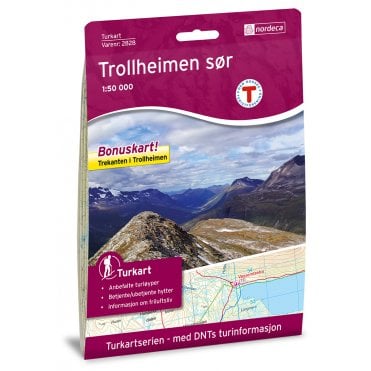 Trollheimen Sud Tourist Map: 2828
