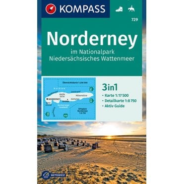 Norderney Island | Kompass hiking map 729