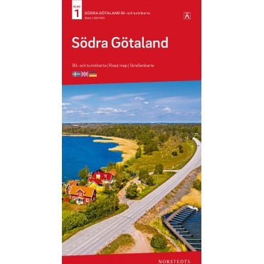 1: South Sweden Tourist Road Map