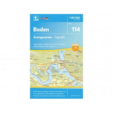 Boden (Sweden) - Norstedts Outdoor map 114