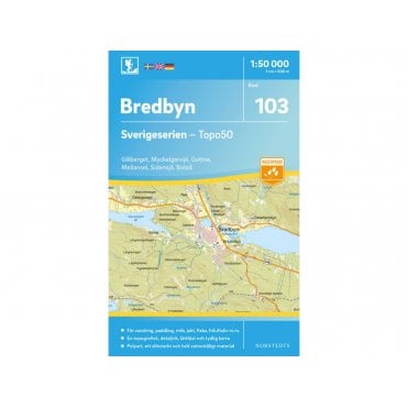 Bredbyn (Sweden) - Norstedts Outdoor map 103