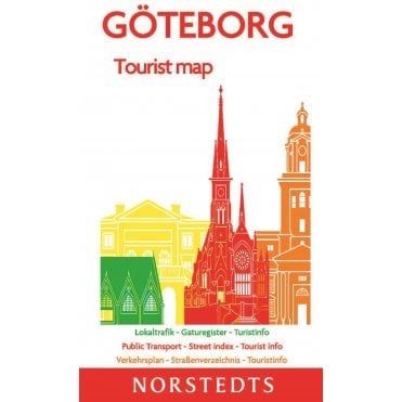 Göteborg City Street Tourist Map at 1:10,000