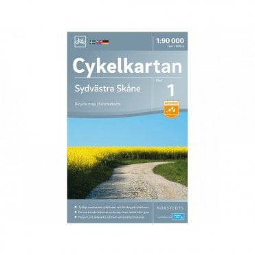 1: Skane Southwest Cycling Map