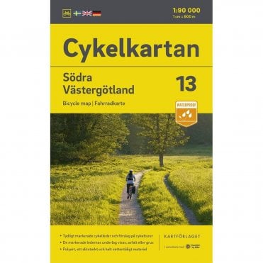 13: Vastergotland South Cycling Map