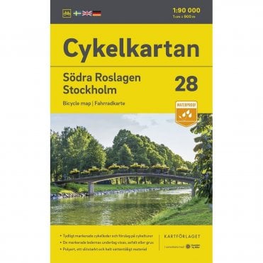 28: Roslagen South / Stockholm Cycling Map