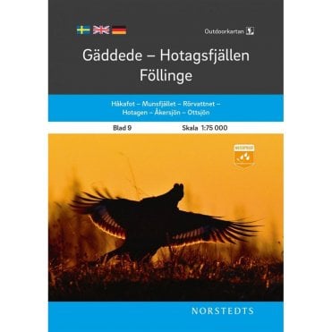9: Gaddede / Hotagsfjallen / Follinge 9 Tourist & Hiking Map