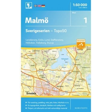 Malmo (Sweden) - Norstedts Outdoor map 1