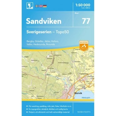 Sandviken (Sweden) - Norstedts Outdoor map 77