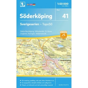 Soderkoping (Sweden) - Norstedts Outdoor map 41
