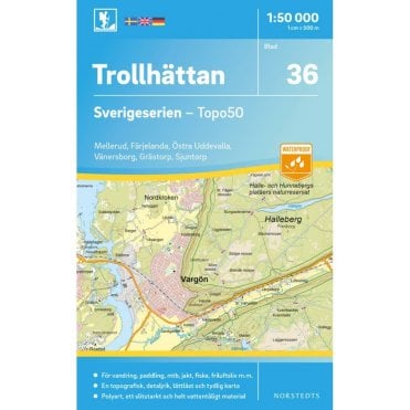 Trollhattan (Sweden) - Norstedts Outdoor map 36