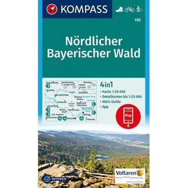Northern Bavarian Forest | Kompass hiking map 195