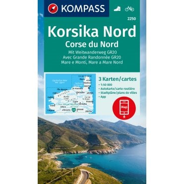 Northern Corsica, GR20 long distance trail (3 map set) | Kom