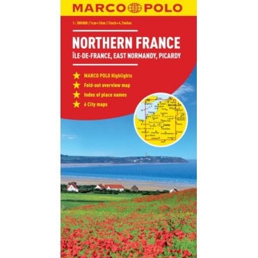 Northern France Marco Polo Map