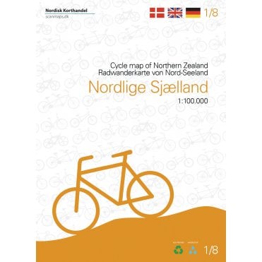 Northern Zealand - Denmark cycle map