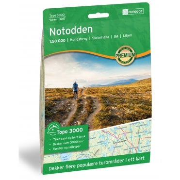 Notodden - Nordeca Topo 3000 map 3017