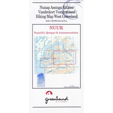 Nuuk - Austmannadalen: West Greenland Hiking Map No. 19 (1:100 000)