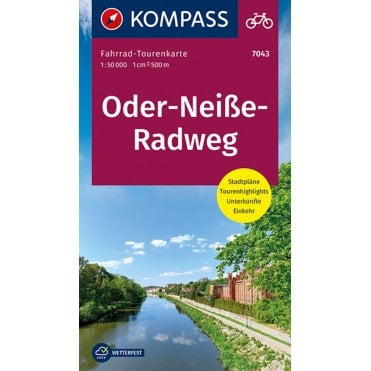 Oder-Neisse cycle route - Kompass cycle tour map