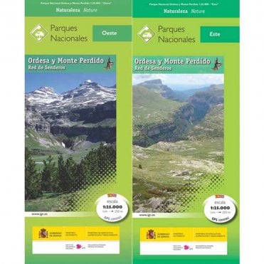 Ordesa and Monte Perdido National Park 2 map and guide set (Spanish)