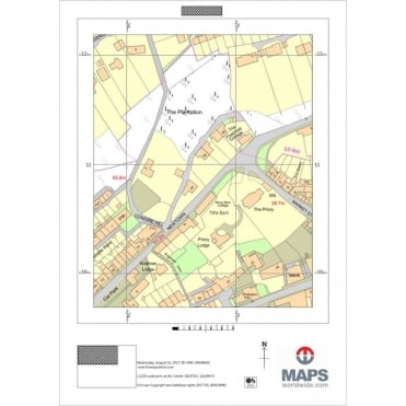 Ordnance Survey A4 Location Plan at 1:1 250 Scale for Planning Applications