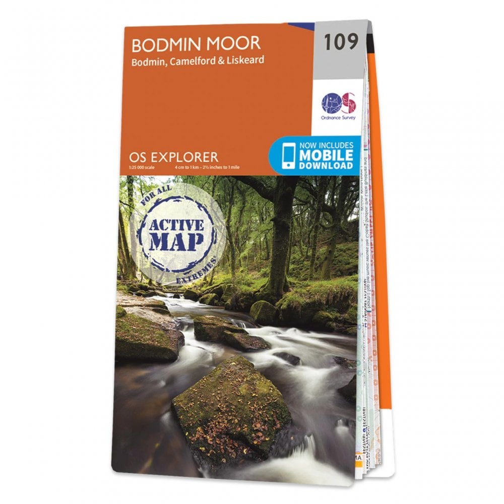 Ordnance Survey Explorer Active map 109 - Bodmin Moor (Waterproof)