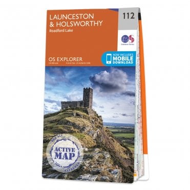 Ordnance Survey Explorer Active map 112 - Launceston & Holsworthy (Waterproof)