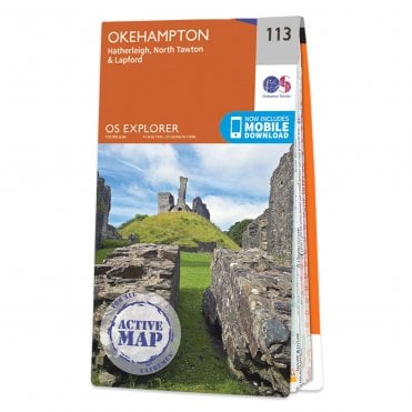 Ordnance Survey Explorer Active map 113 - Okehampton (Waterproof)