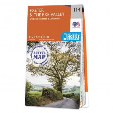 Ordnance Survey Explorer Active map 114 - Exeter & the Exe Valley (Waterproof)