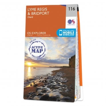 Ordnance Survey Explorer Active map 116 - Lyme Regis & Bridport (Waterproof)