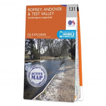 Ordnance Survey Explorer Active map 131 - Romsey, Andover & Test Valley (Waterproof)
