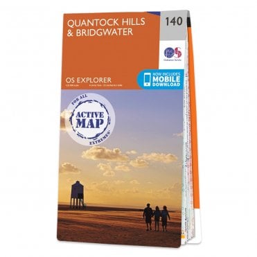 Ordnance Survey Explorer Active map 140 - Quantock Hills & Bridgwater (Waterproof)