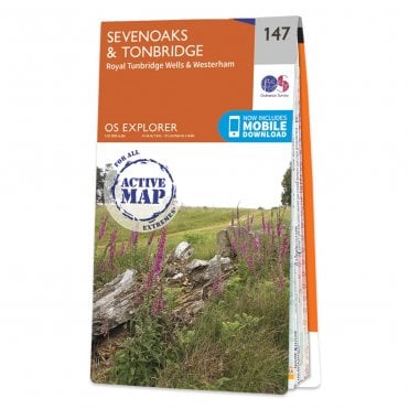 Ordnance Survey Explorer Active map 147 - Sevenoaks & Tonbridge (Waterproof)