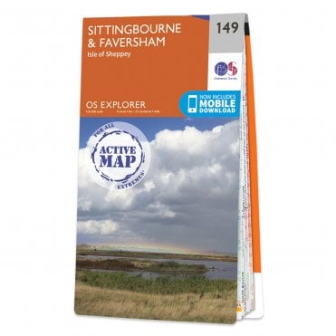 Ordnance Survey Explorer Active map 149 - Sittingbourne & Faversham (Waterproof)
