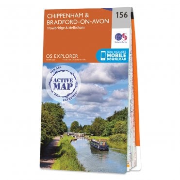 Ordnance Survey Explorer Active map 156 - Chippenham & Bradford-on-Avon (Waterproof)